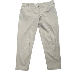 Eileen fisher khaki beige organic cotton pants size L